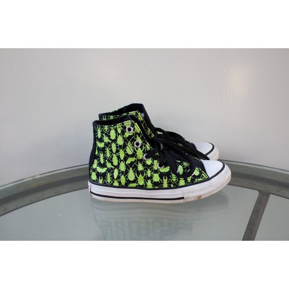 CONVERSE Chuck Taylor Glow In The Dark Bugs Hi-Top Sneakers Junior‎ Size 13